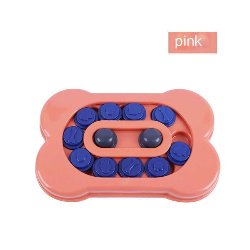 Interactive Slow Feeder Dog Bowl - Puzzle Toy for Pets