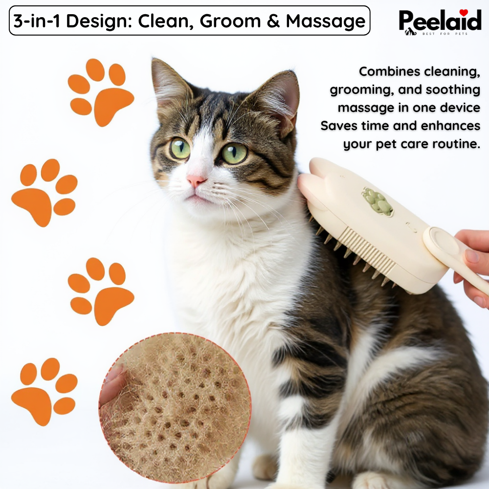 Peelaid™ Steam Pet Grooming Brush