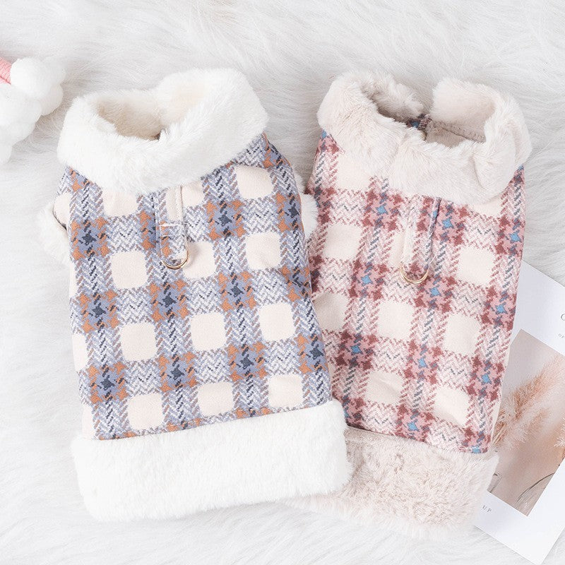Warm Plush Vest for Small Dogs and Cats