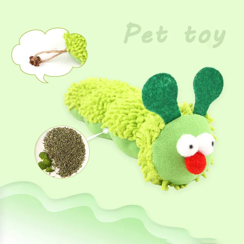 Catnip Caterpillar Chew Toy for Kittens