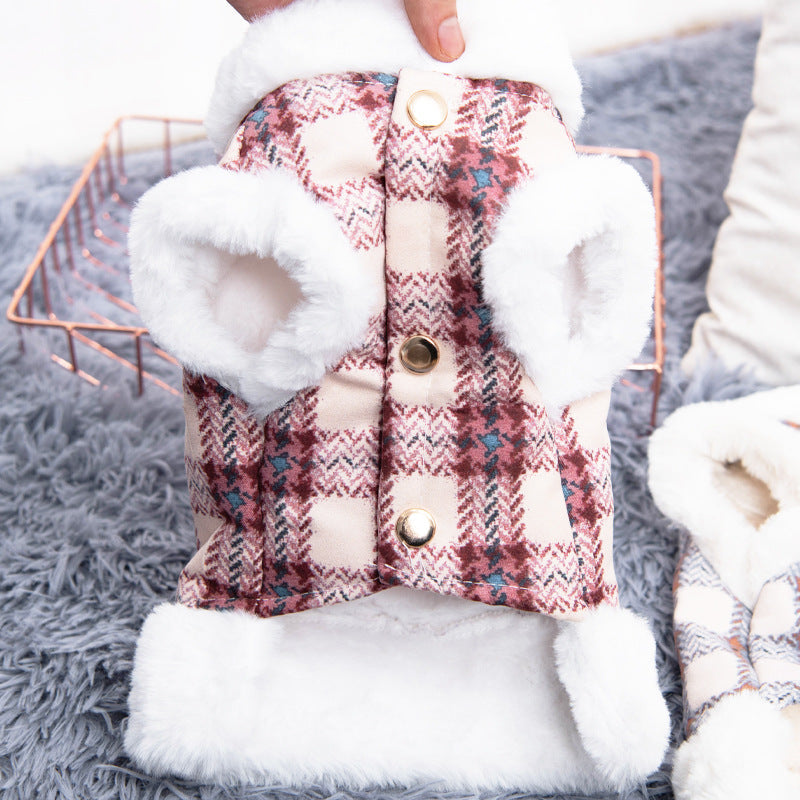 Warm Plush Vest for Small Dogs and Cats