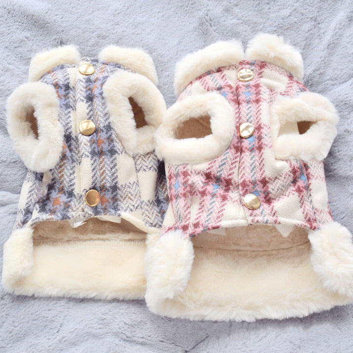 Warm Plush Vest for Small Dogs and Cats