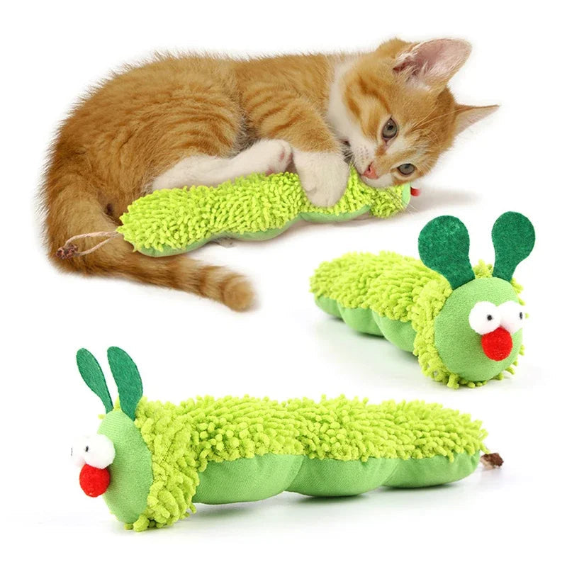 Catnip Caterpillar Chew Toy for Kittens