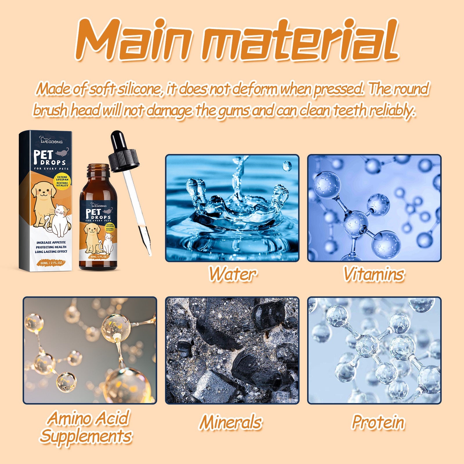 Energizing Pet Health Care Drops for All Pets