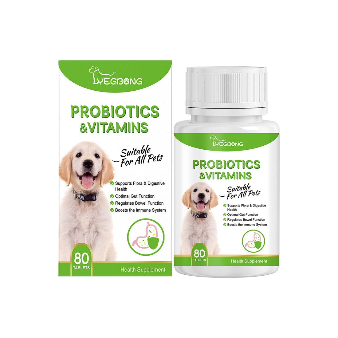 Pet Probiotic Tablets for Gut and Nutrition Health