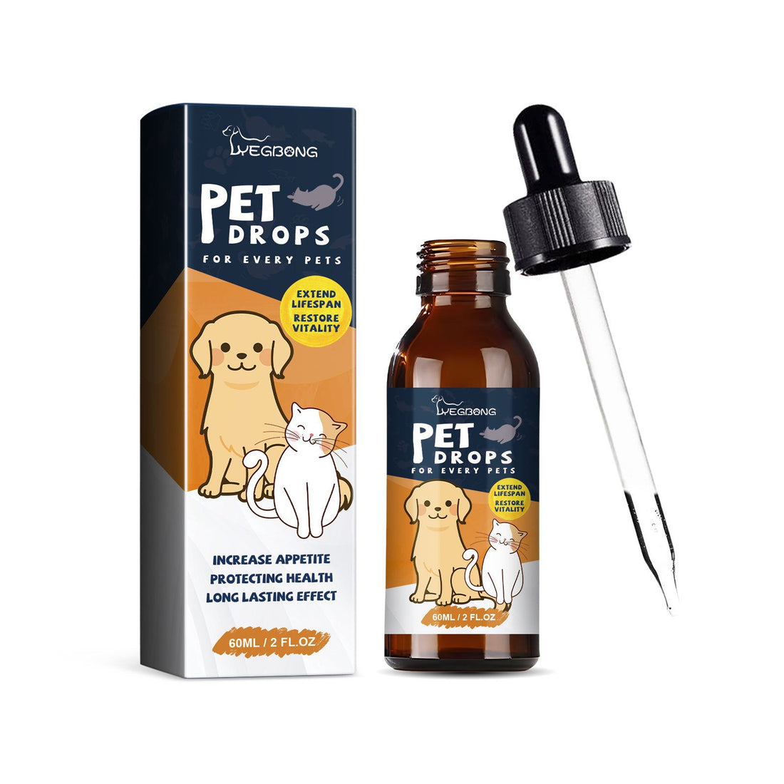Energizing Pet Health Care Drops for All Pets