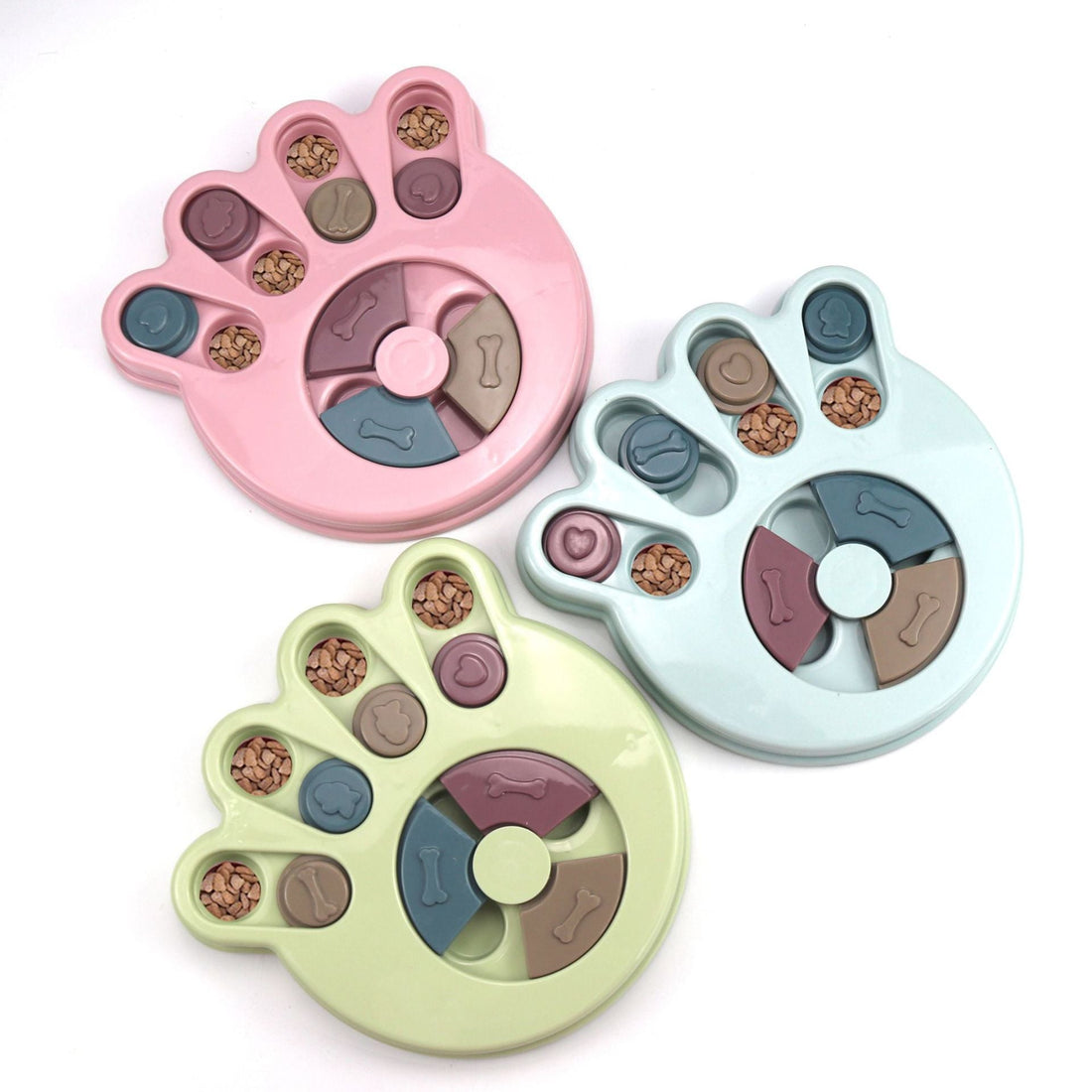 Interactive Slow Feeder Dog Bowl - Puzzle Toy for Pets