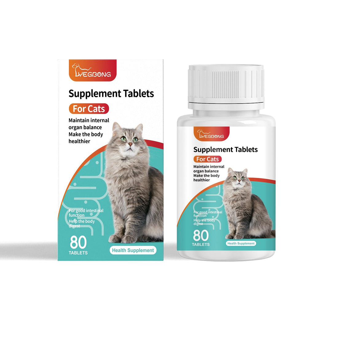 Cat Probiotic Tablets for Digestive and Nutritional Health