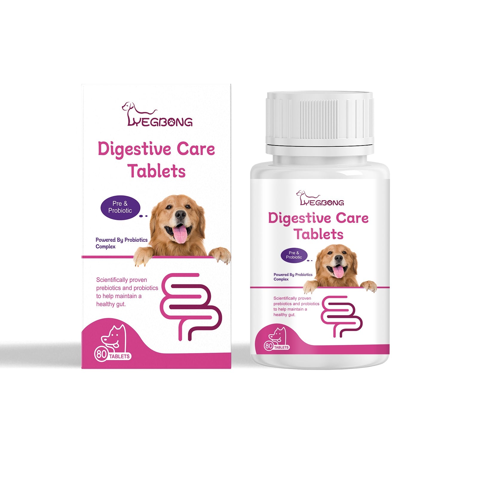 Dog Probiotic Tablets for Digestive and Nutritional Health