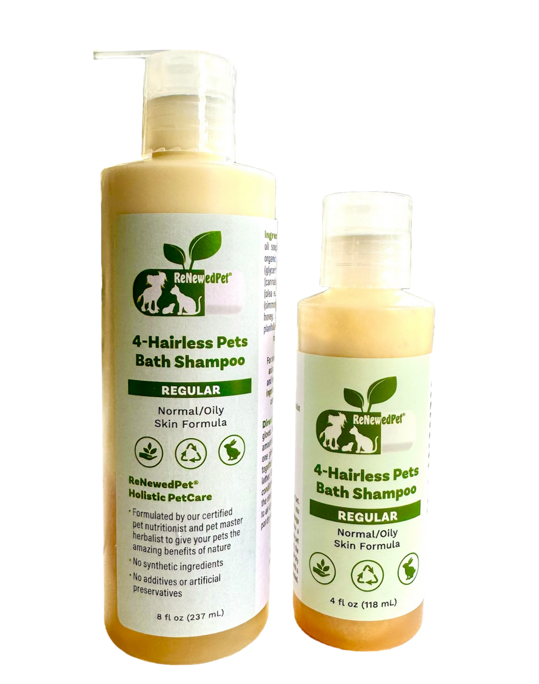 4-HAIRLESS PETS PETS REGULAR SHAMPOO & CONDITIONER