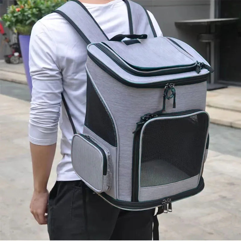 Expandable Pet Carrier Backpack – Travel Bag