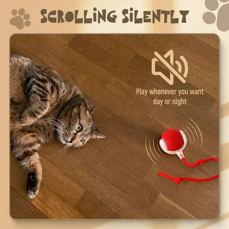 Rechargeable Smart Interactive Rolling Ball Pet Toy