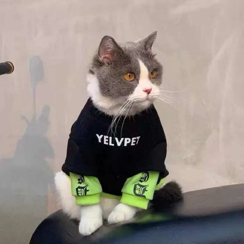 Pet Hoodies for Dogs Cats Solid Montage Puppy Clothing