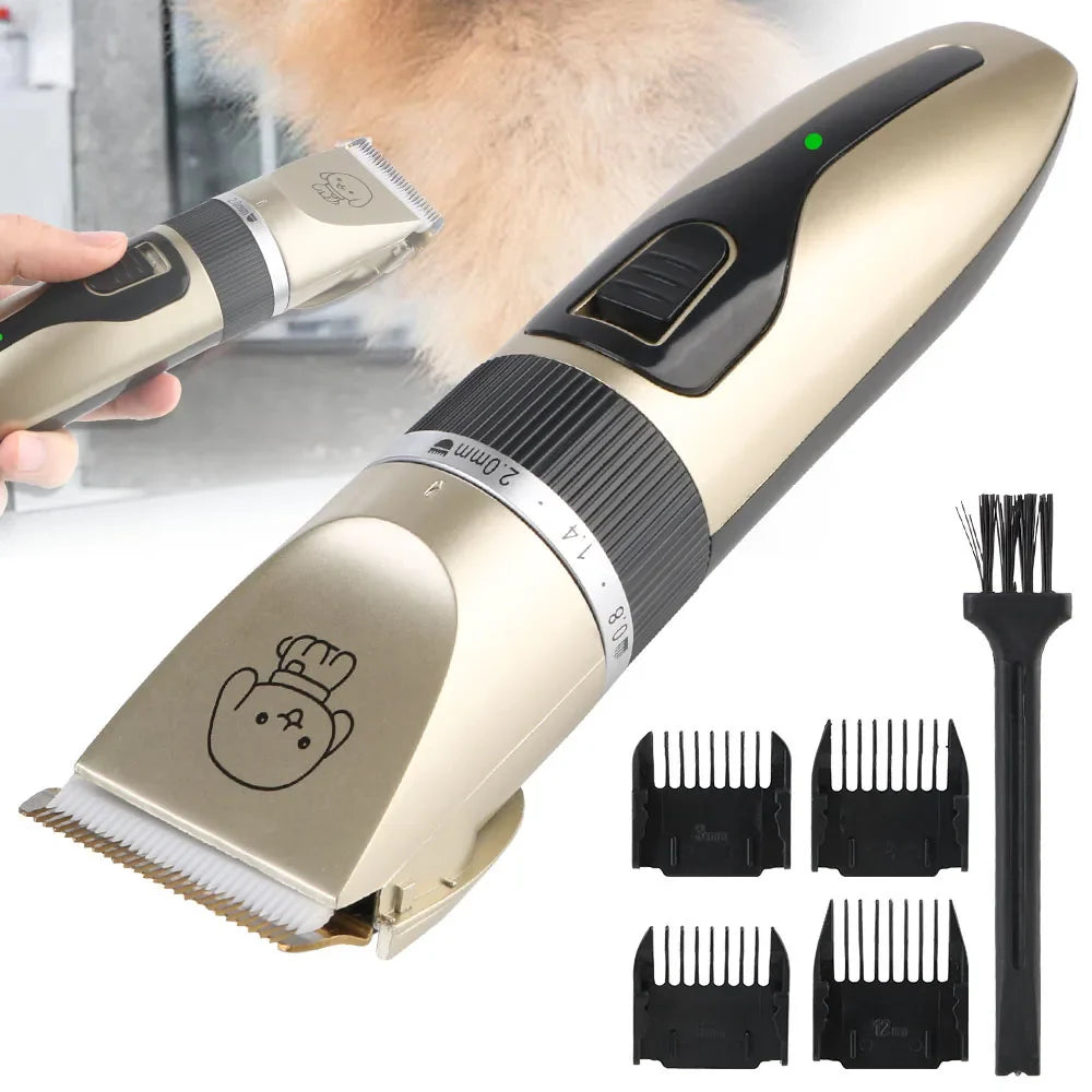 Pet Hair Clipper Grooming Trimmer Set – Professional Cordless Clippers