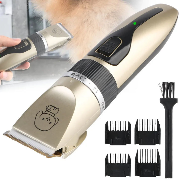 Pet Hair Clipper Grooming Trimmer Set – Professional Cordless Clippers