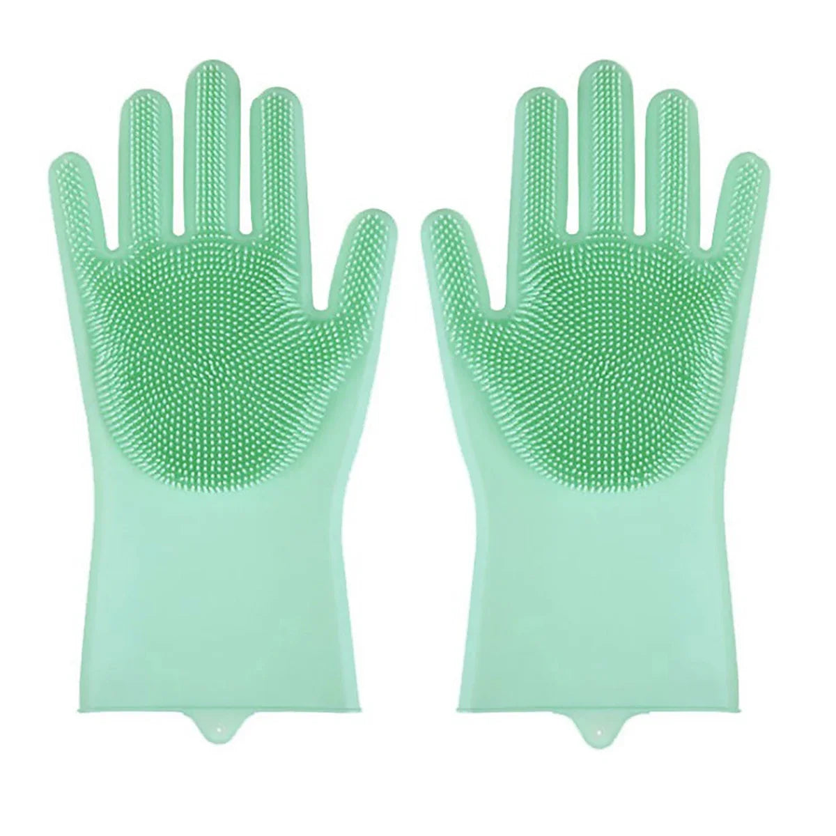 Pet Grooming Bath Gloves – Silicone Hair Remover & Scrubber