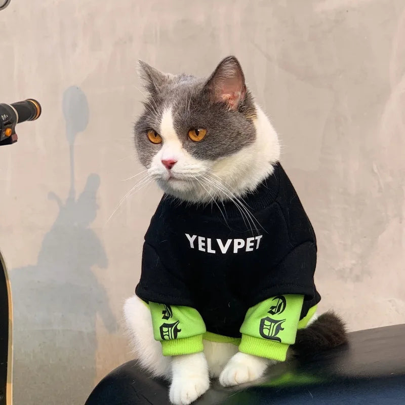 Pet Hoodies for Dogs Cats Solid Montage Puppy Clothing