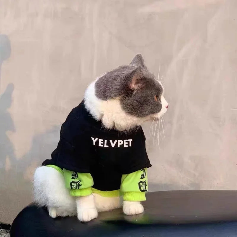 Pet Hoodies for Dogs Cats Solid Montage Puppy Clothing