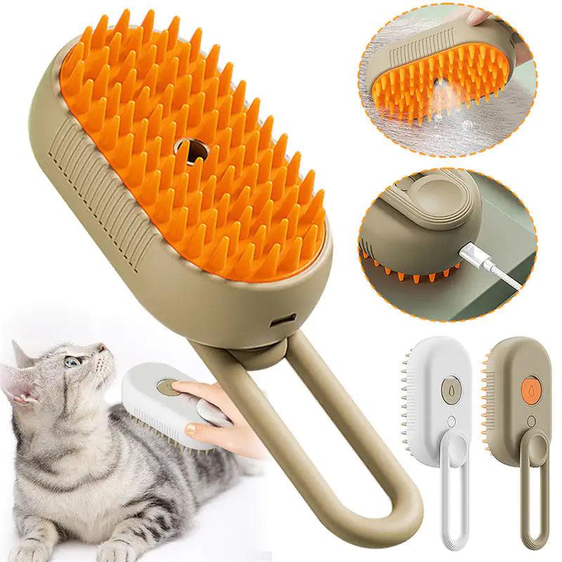 Steamy Pet Grooming Brush